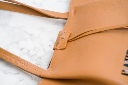 Real leather shoulder bag PATRIZIA PEPE - Beige -