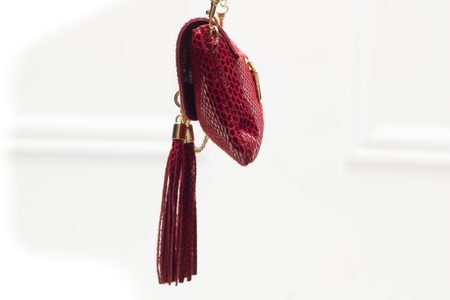 Real leather clutch Glamorous by GLAM - Wine -