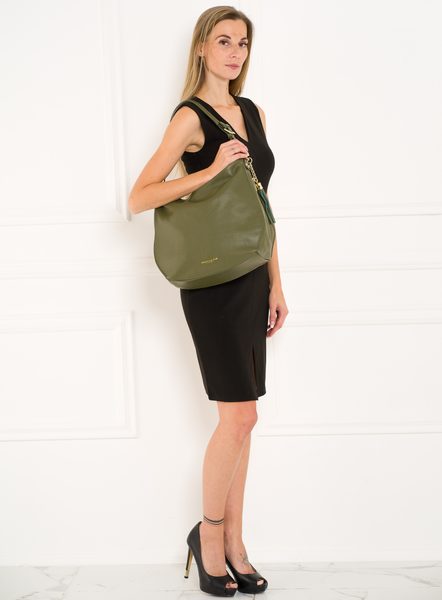 Borsa a spalla da donna in pelle Glamorous by GLAM - Verde -