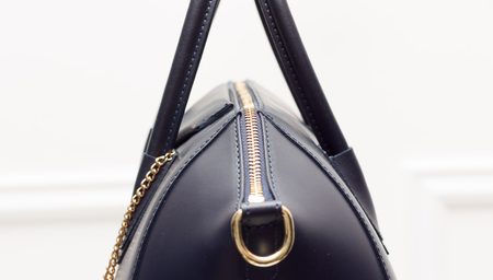 Real leather handbag Glamorous by GLAM - Dark blue -