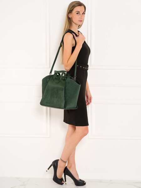 Real leather shoulder bag Glamorous by GLAM - Green -