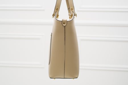 Bolso de cuero de mano para mujer Glamorous by GLAM - Beige -