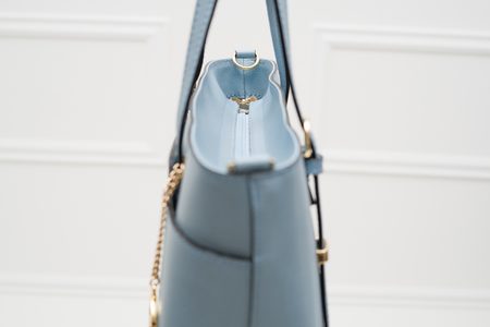 Real leather shoulder bag Glamorous by GLAM - Blue -