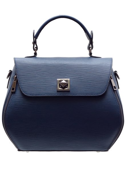 Real leather handbag Glamorous by GLAM - Dark blue -