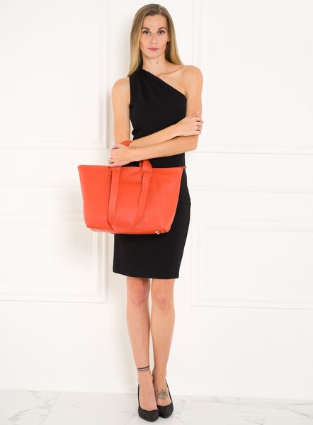 Bolso de hombro de cuero para mujer Glamorous by GLAM - Naranja -