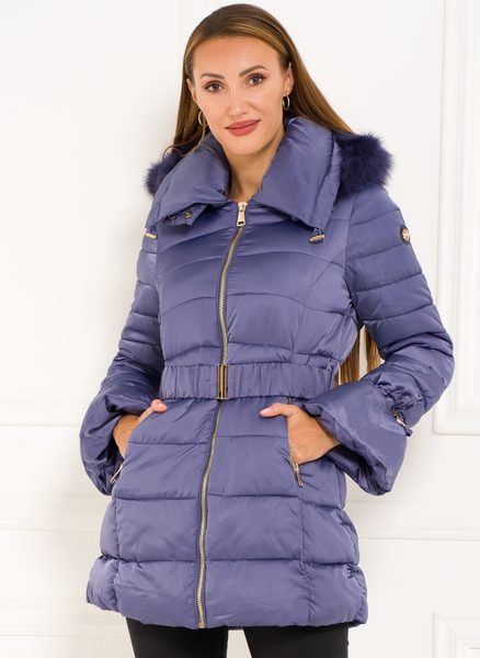 Glamadise.hu Fashion paradise - Női téli kabát Due Linee - Lila - Due Linee  - Téli kabátok - Női ruházat - Divat olasz design