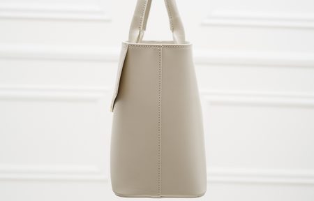 Borsa a mano da donna in pelle Glamorous by GLAM - Beige -