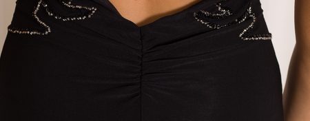 Vestido largo de mujer Due Linee - Negro -