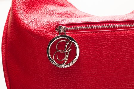 Real leather shoulder bag Glamorous by GLAM - Red -