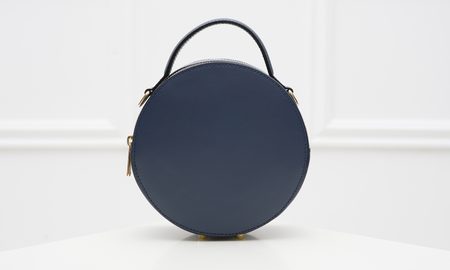 Real leather crossbody bag Glamorous by GLAM - Dark blue -