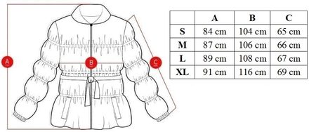 Dámská zimní bunda vajíčkový střih army zelená -