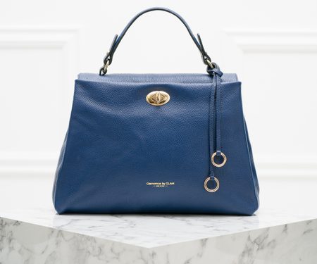 Bolso de cuero de mano para mujer Glamorous by GLAM - Azul -