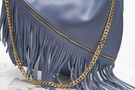 Borsa a spalla da donna in pelle Glamorous by GLAM - Blu -