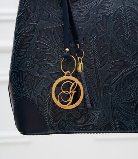 Borsa a mano da donna in pelle Glamorous by GLAM - Blu scuro -