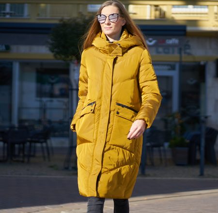 Giacca invernale donna Due Linee - Giallo -