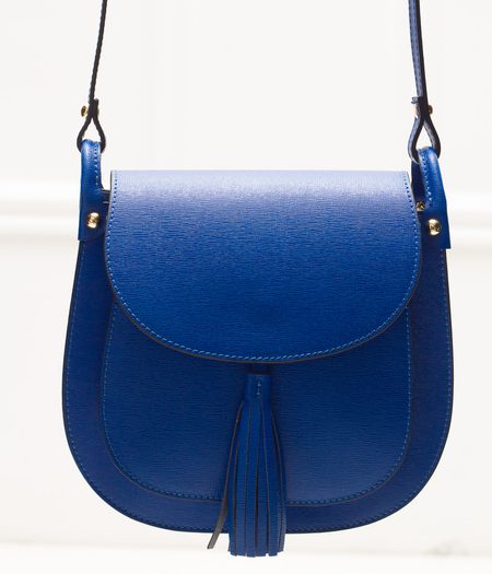 Real leather crossbody bag Glamorous by GLAM - Blue -