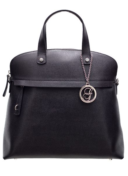 Bolso de cuero de mano para mujer Glamorous by GLAM - Negro -