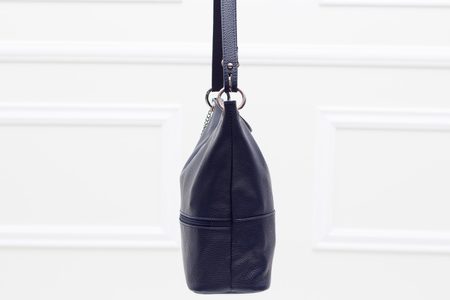 Bolso de hombro de cuero para mujer Glamorous by GLAM - Azul oscuro -