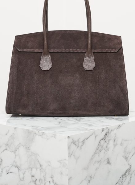 Real leather handbag Glamorous by GLAM - Brown -