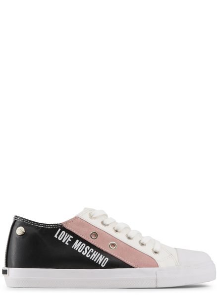 Women's sneakers Love Moschino - Black-white -