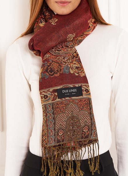 Scarf Due Linee - Red -