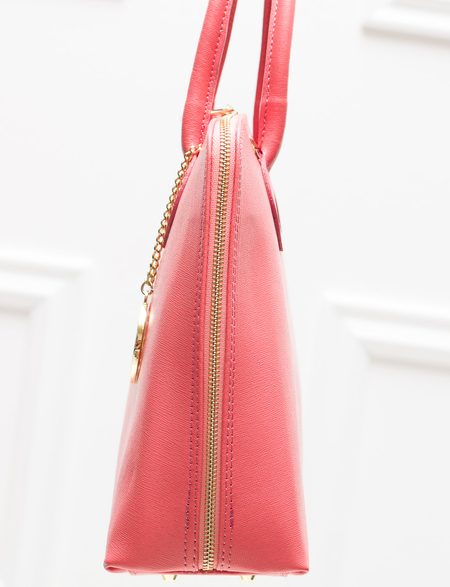 Bolso de cuero de mano para mujer Glamorous by GLAM - Salmón -