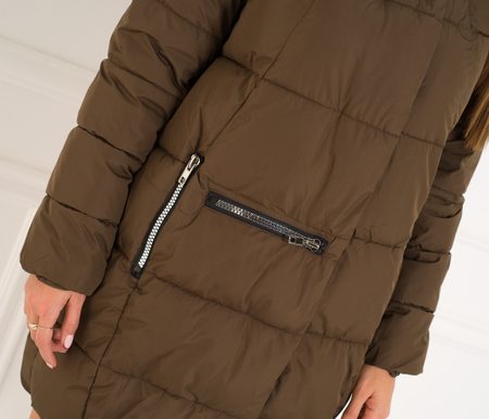 Giacca invernale donna Due Linee - Marrone -