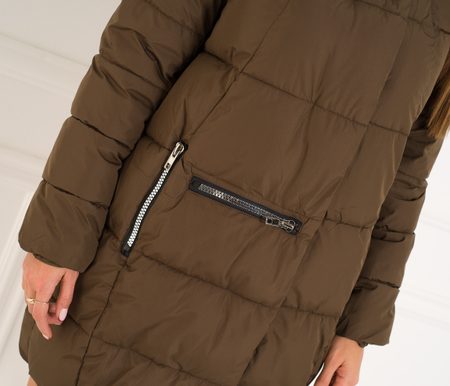 Winter jacket Due Linee - Brown -