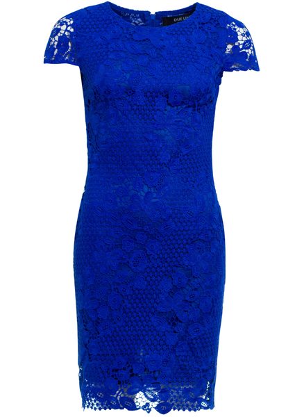 Vestido de encaje de mujer Due Linee - Azul -