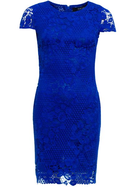 Vestido de encaje de mujer Due Linee - Azul -