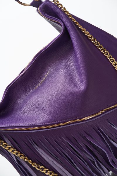 Real leather shoulder bag Glamorous by GLAM - Violet -