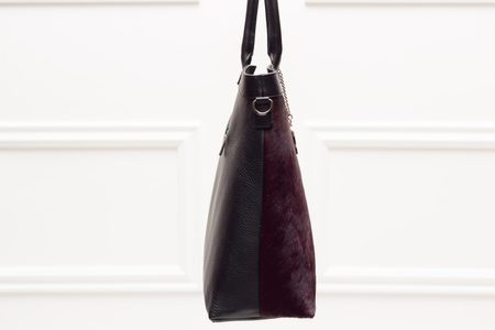 Real leather handbag Glamorous by GLAM - Wine -