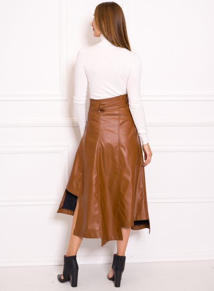 Skirt Due Linee - Brown -