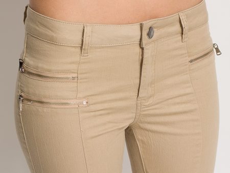 Pantalones de mujer - Beige -