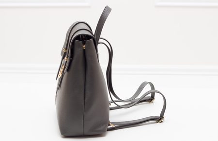 Women's real leather backpack Glamorous by GLAM - Grey -