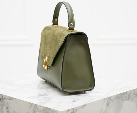 Borsa a mano da donna in pelle Glamorous by GLAM - Verde -