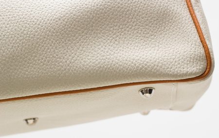 Real leather handbag Glamorous by GLAM - Creme -