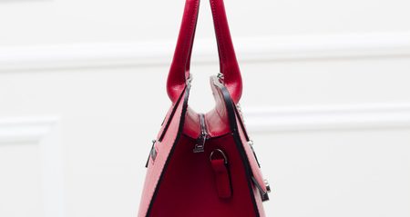 Bolso de cuero de mano para mujer Glamorous by GLAM - Rojo -