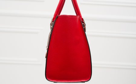 Bolso de cuero de mano para mujer Glamorous by GLAM - Rojo -