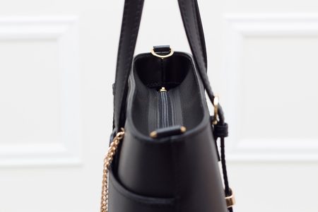 Real leather handbag Glamorous by GLAM - Black -