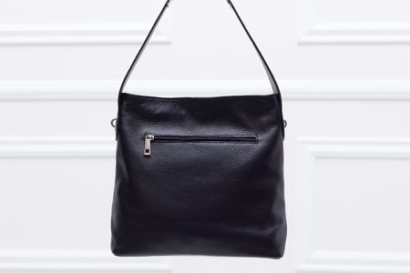 Real leather shoulder bag Glamorous by GLAM - Black -