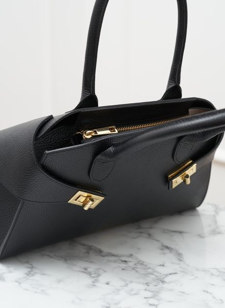 Real leather handbag Glamorous by GLAM - Black -