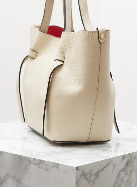 Real leather handbag Glamorous by GLAM - Beige -