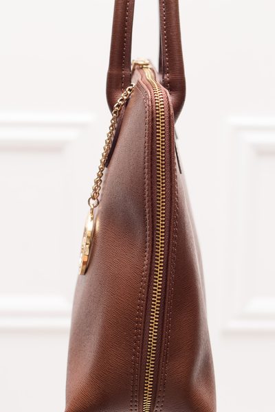 Real leather handbag Glamorous by GLAM - Brown -