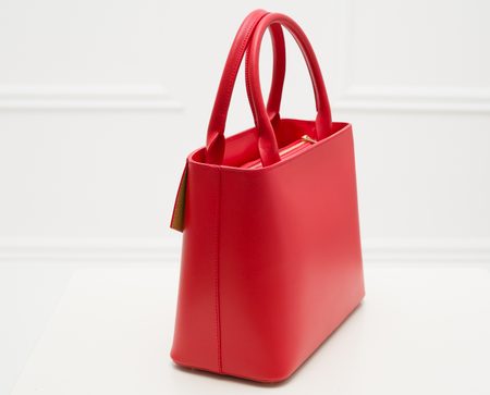 Bolso de cuero de mano para mujer Glamorous by GLAM - Rojo -