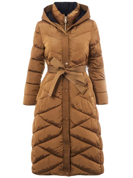 Dámská camel bunda prošívaná bi-col -