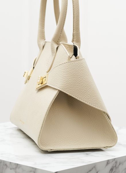 Real leather handbag Glamorous by GLAM - Beige -