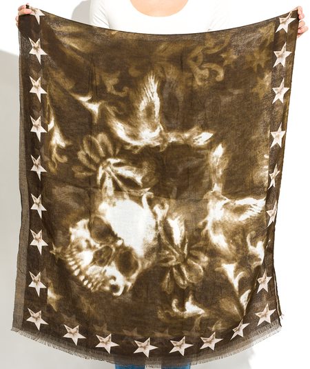 Women's scarf Due Linee - Brown -