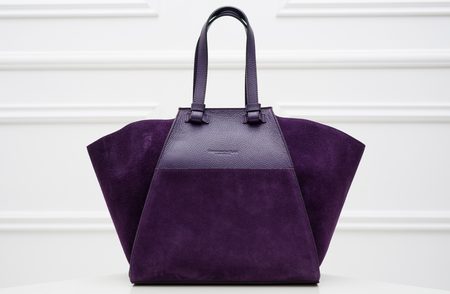 Real leather shoulder bag Glamorous by GLAM - Violet -