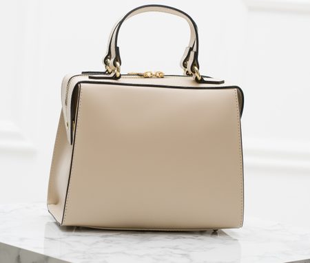 Borsa a mano da donna in pelle Glamorous by GLAM - Beige -